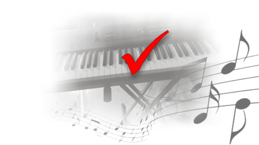 Piano & Music Notes hover check